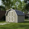 Little Cottage Co. 8x10 Classic Gambrel Barn Wood Shed Kit w/ 4' Sidewall - (8x10 CGB-4-PC)