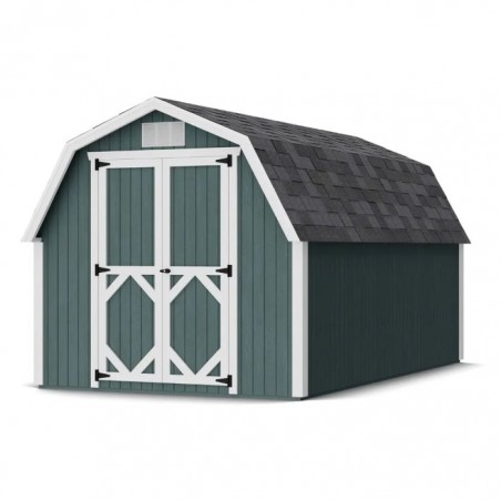 Little Cottage Co. 8x14 Classic Gambrel Barn Wood Shed Kit w/ 4' Sidewall - (8x14 CGB-4-PC)