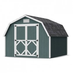 Little Cottage Co. 10x10 Classic Gambrel Barn Wood Shed Kit w/ 4' Sidewall - (10x10 CGB-4-PC)