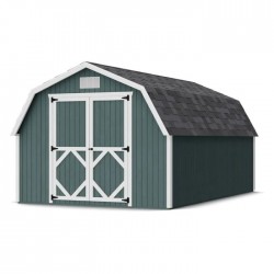Little Cottage Co. 10x16 Classic Gambrel Barn Wood Shed Kit w/ 4' Sidewall - (10x16 CGB-4-PC)
