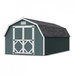 Little Cottage Co. 10x20 Classic Gambrel Barn Wood Shed Kit w/ 4' Sidewall - (10x20 CGB-4-PC)