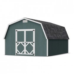 Little Cottage Co. 12x16 Classic Gambrel Barn Wood Shed Kit w/ 4' Sidewall - (12x16 CGB-4-PC)