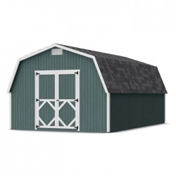 Little Cottage Co. 12x20 Classic Gambrel Barn Wood Shed Kit w/ 4' Sidewall - (12x20 CGB-4-PC)