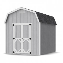 Little Cottage Co. 8x10 Classic Gambrel Barn Wood Shed Kit w/ 6' Sidewalls - (8x10 CGB-6-PC)