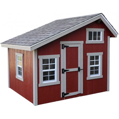 EZ-Fit 6x7 Wood Playhouse Kit w/ Loft, Windows, Floor & Shingles