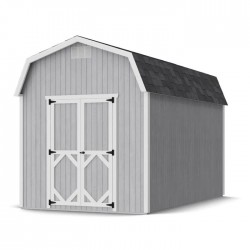 Little Cottage Co. 8x14 Classic Gambrel Barn Wood Shed Kit w/ 6' Sidewalls - (8x14 CGB-6-PC)