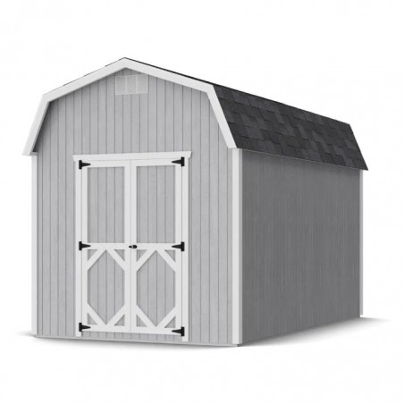 Little Cottage Co. 8x14 Classic Gambrel Barn Wood Shed Kit w/ 6' Sidewalls - (8x14 CGB-6-PC)