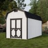 Little Cottage Co. 8x16 Classic Gambrel Barn Wood Shed Kit w/ 6' Sidewalls - (8x16 CGB-6-PC)