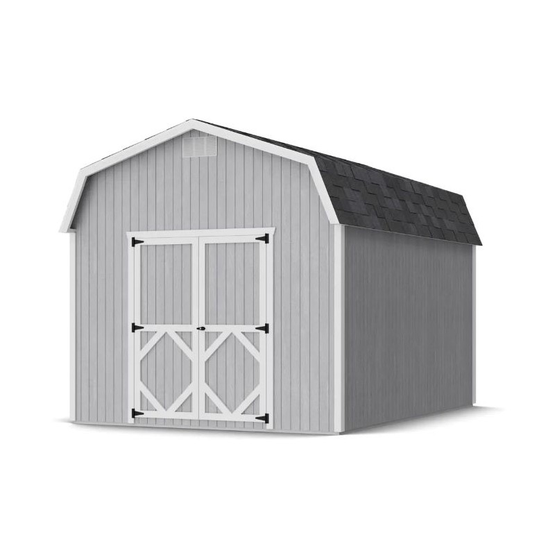 Little Cottage Co. 10x14 Classic Gambrel Barn Wood Shed Kit w/ 6' Sidewalls - (10x14 CGB-6-PC)