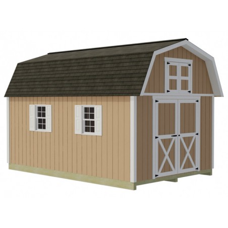 Best Barns Craftsman's Cove Standard 10x16 Wood Barn Kit w/ Doors Centered on Gable - (CCOVDG16) Best Barns Craftsman's Cove Standard 10x16 Wood Barn Kit w/ Doors Centered on Gable - (CCOVDG16)
