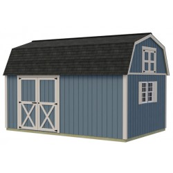 Best Barns Craftsman's Cove 10x16 Wood Barn Kit w/ Offset Doors on Eave - (CCOVDE16)