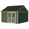 Best Barns Backyard Basecamp Standard 12x12 Pre-Cut Wood Shed Kit w/ Barn Doors on Eave - (BBASDE12) Best Barns Backyard Basecamp Standard 12x12 Pre-Cut Wood Shed Kit w/ Barn Doors on Eave - (BBASDE12)