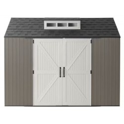 Rubbermaid Resin 7x10.5 Storage Shed Kit - Brown (2156398)