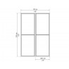 Palram Ledro 12x12 Enclosed Gazebo - Screen Dimensions