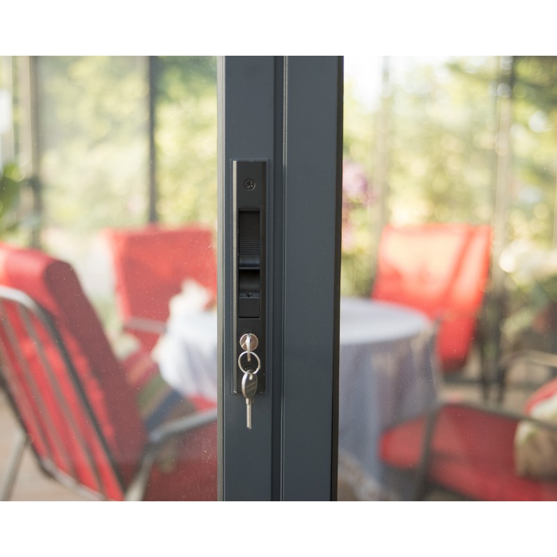 Palram Ledro 12x12 Enclosed Gazebo - Door Lock