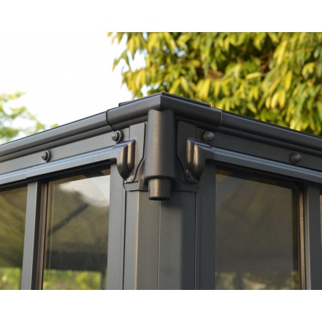 Palram Ledro 12x12 Enclosed Gazebo - Gutter System