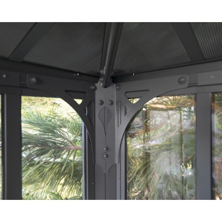 Palram Ledro 12x12 Enclosed Gazebo - Aluminum Structure