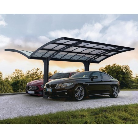 Palram – Canopia Arizona Wave Aluminum & Steel Double Carport (HG9101)