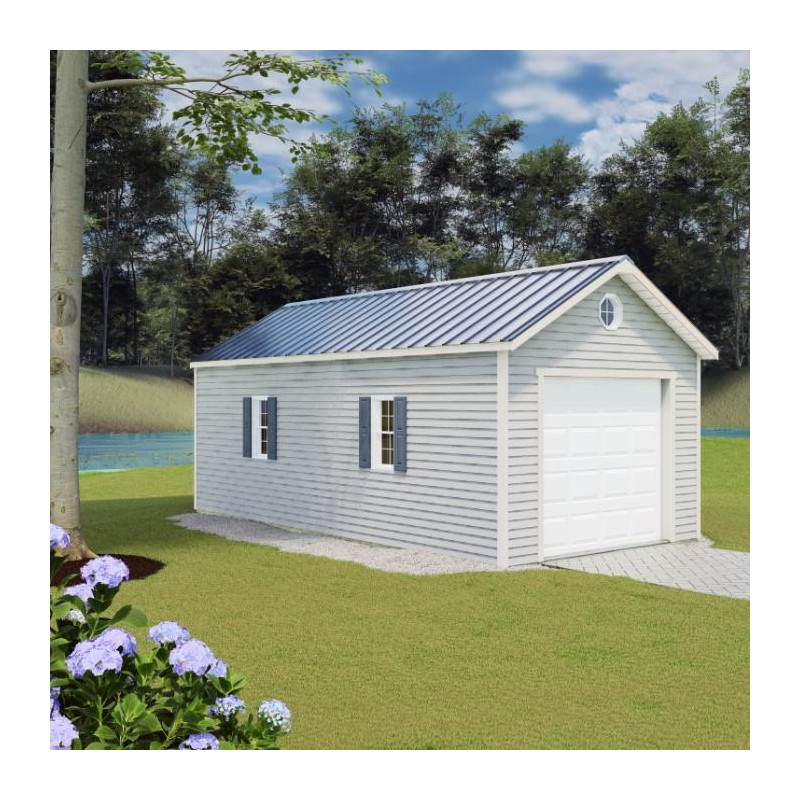 Best Barns Tailored Titan 12x24 Wood Garage Kit - Prep for Vinyl - (TTITND24VL)