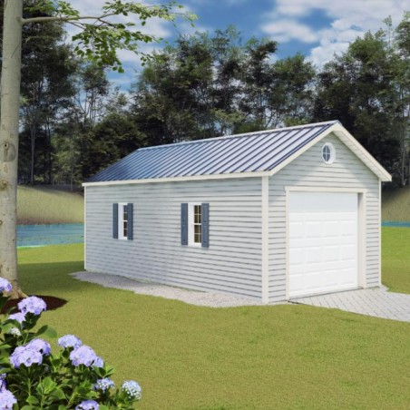 Best Barns Tailored Titan 12x24 Wood Garage Kit - Prep for Vinyl - (TTITND24VL)