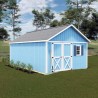 Best Barns Crafter’s Connection 12x16 Pre-Cut Wood Shed Kit w/ Offset Eave Door (CCONDE16O)