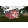 Best Barns Handcrafted Homestead 12x16 Wood Barn Kit w/ Offset Door on Gable & Loft (HHOMDG16OLF)