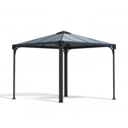 Palram – Canopia 10x10 Palermo Gazebo 3000 - Gray / Gray (HG9150)