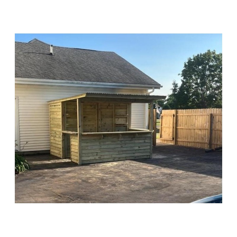 Storehouse 10x10 Wood Tavern & Storage Shed Combo – Installed (TTG1010)