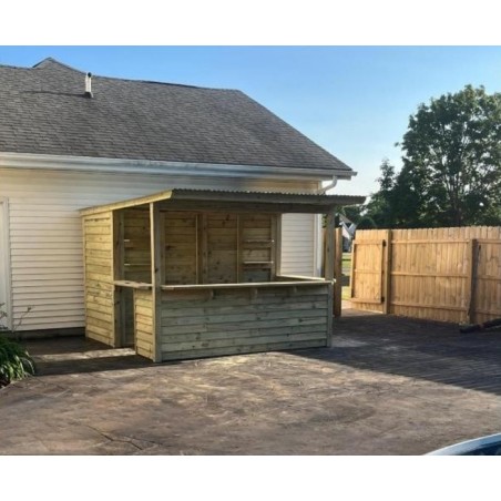 Storehouse 10x10 Wood Tavern & Storage Shed Combo – Installed (TTG1010)