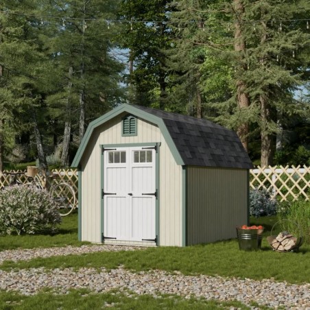 Little Cottage Co. 8x10 Colonial Greenfield Wood Barn Kit - (8x10 GCGS-PC)