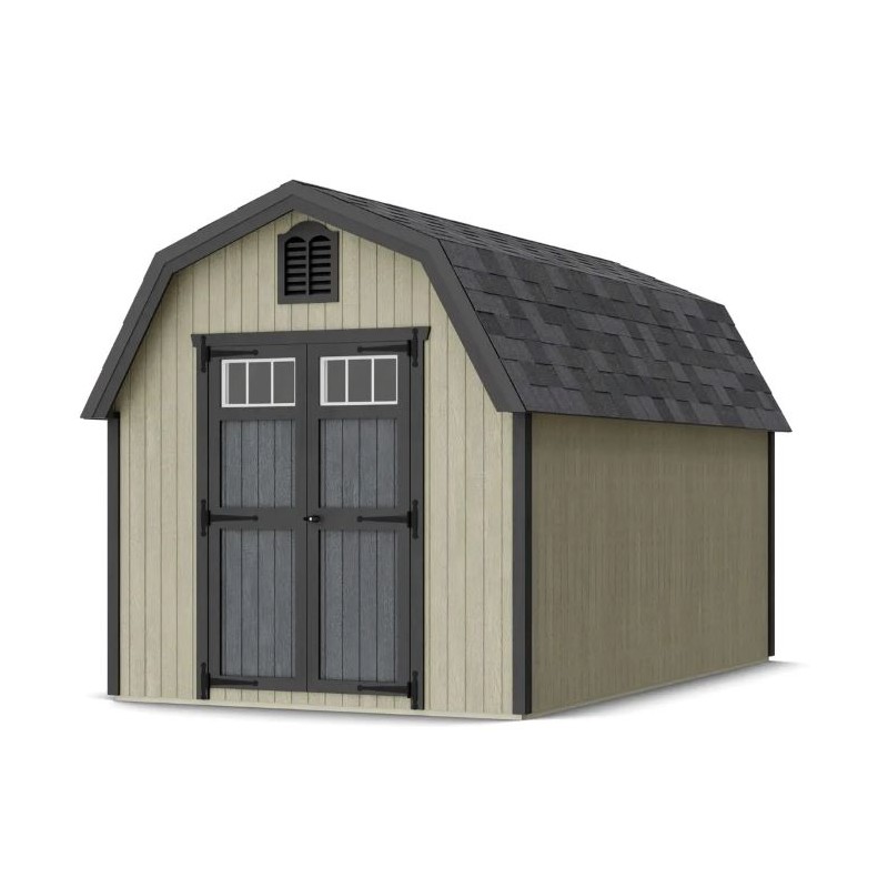 Little Cottage Co. 8x14 Colonial Greenfield Wood Barn Kit - (8x14 GCGS-PC)