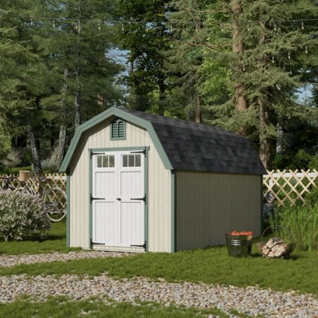 Little Cottage Co. 8x14 Colonial Greenfield Wood Barn Kit - (8x14 GCGS-PC)