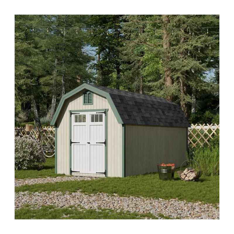 Little Cottage Co. 8x16 Colonial Greenfield Wood Barn Kit - (8x16 GCGS-PC)