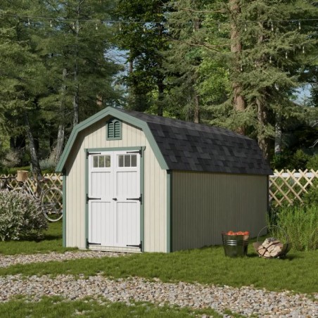 Little Cottage Co. 8x16 Colonial Greenfield Wood Barn Kit - (8x16 GCGS-PC)