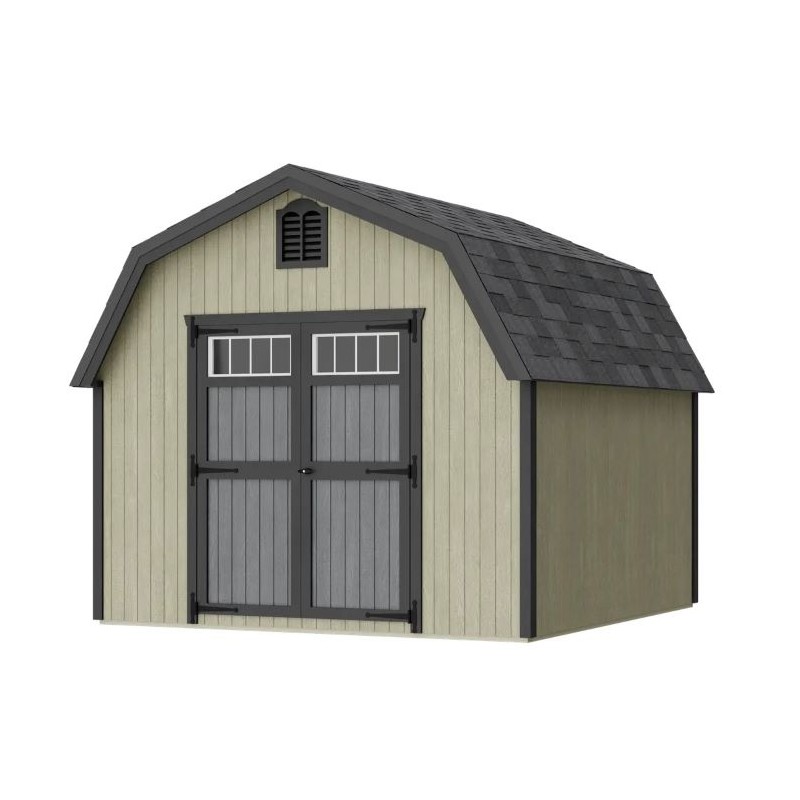 Little Cottage Co. 10x10 Colonial Greenfield Wood Barn Kit - (10x10 GCGS-PC)