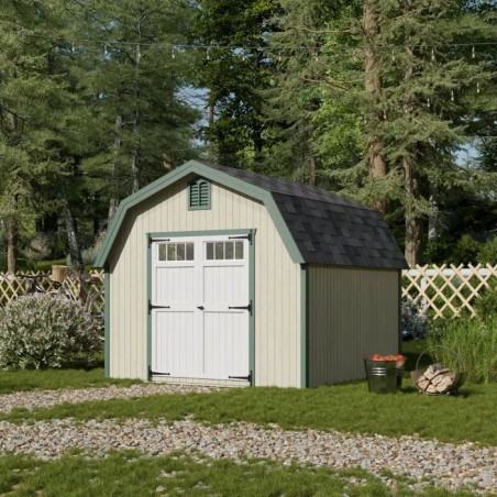 Little Cottage Co. 10x10 Colonial Greenfield Wood Barn Kit - (10x10 GCGS-PC)