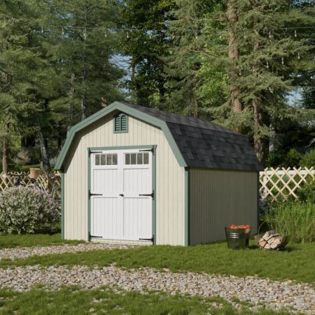 Little Cottage Co. 10x12 Colonial Greenfield Wood Barn Kit - (10x12 GCGS-PC)