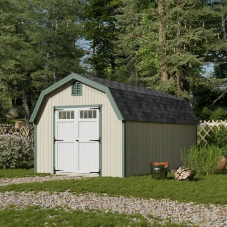 Little Cottage Co. 10x18 Colonial Greenfield Wood Barn Kit - (10x18 GCGS-PC)