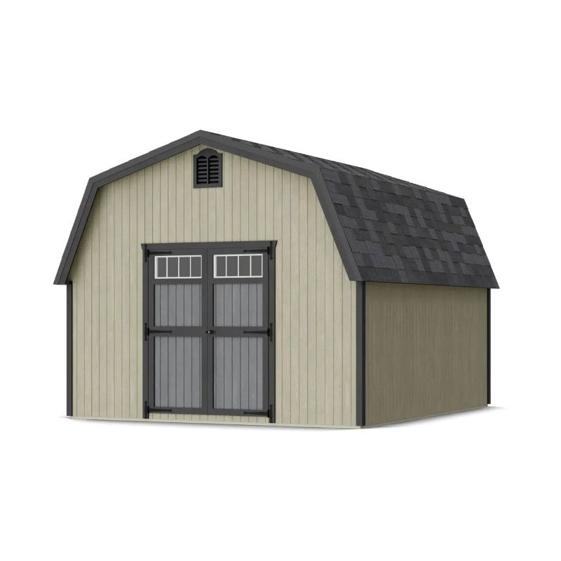 Little Cottage Co. 12x14 Colonial Greenfield Wood Barn Kit - (12x14 GCGS-PC)