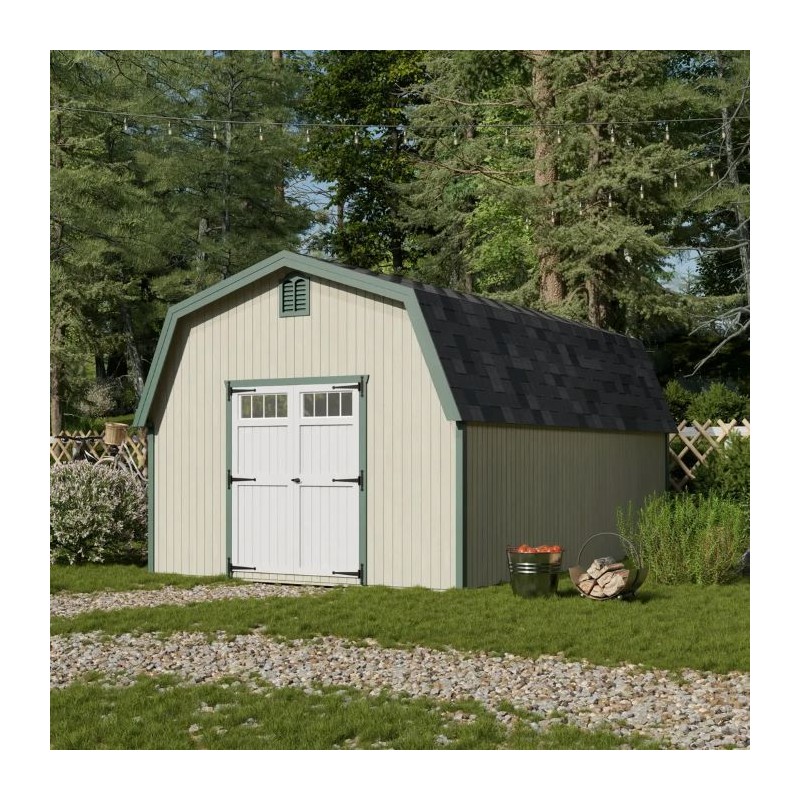 Little Cottage Co. 12x18 Colonial Greenfield Wood Barn Kit - (12x18 GCGS-PC)