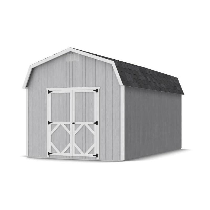 Little Cottage Co. 10x18 Classic Gambrel Barn Wood Shed Kit w/ 6' Sidewalls - (10x18 CGB-6-PC)