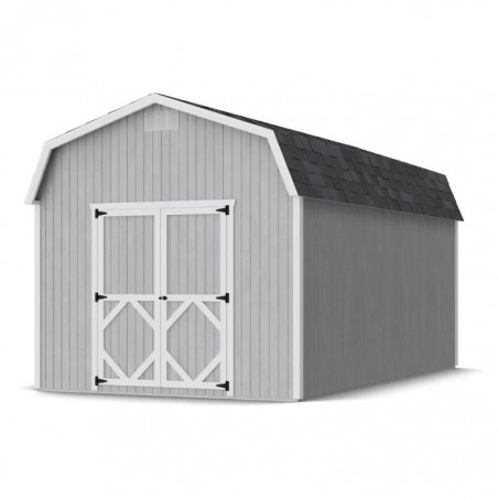 Little Cottage Co. 10x18 Classic Gambrel Barn Wood Shed Kit w/ 6' Sidewalls - (10x18 CGB-6-PC)