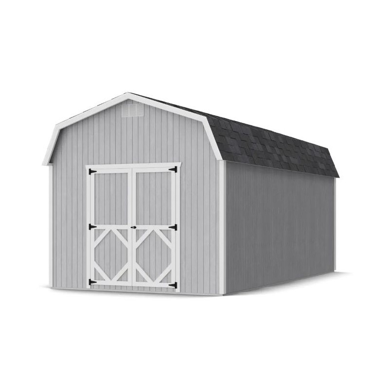 Little Cottage Co. 10x20 Classic Gambrel Barn Wood Shed Kit w/ 6' Sidewalls - (10x20 CGB-6-PC)
