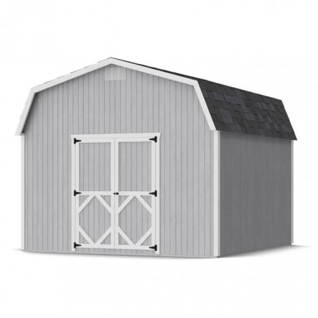 Little Cottage Co. 12x12 Classic Gambrel Barn Wood Shed Kit w/ 6' Sidewalls - (12x12 CGB-6-PC)