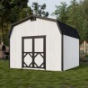 Little Cottage Co. 12x12 Classic Gambrel Barn Wood Shed Kit w/ 6' Sidewalls - (12x12 CGB-6-PC)