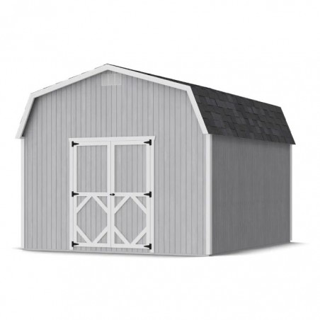 Little Cottage Co. 12x14 Classic Gambrel Barn Wood Shed Kit w/ 6' Sidewalls - (12x14 CGB-6-PC)