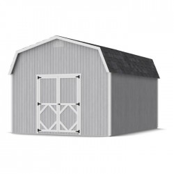 Little Cottage Co. 12x16 Classic Gambrel Barn Wood Shed Kit w/ 6' Sidewalls - (12x16 CGB-6-PC)