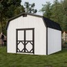 Little Cottage Co. 12x18 Classic Gambrel Barn Wood Shed Kit w/ 6' Sidewalls - (12x18 CGB-6-PC)