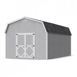Little Cottage Co. 12x20 Classic Gambrel Barn Wood Shed Kit w/ 6' Sidewalls - (12x20 CGB-6-PC)