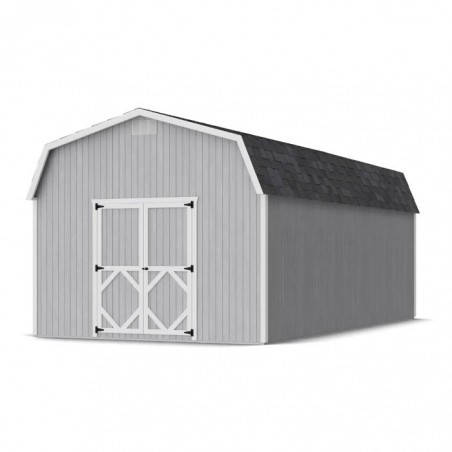 Little Cottage Co. 12x24 Classic Gambrel Barn Wood Shed Kit w/ 6' Sidewalls - (12x24 CGB-6-PC)